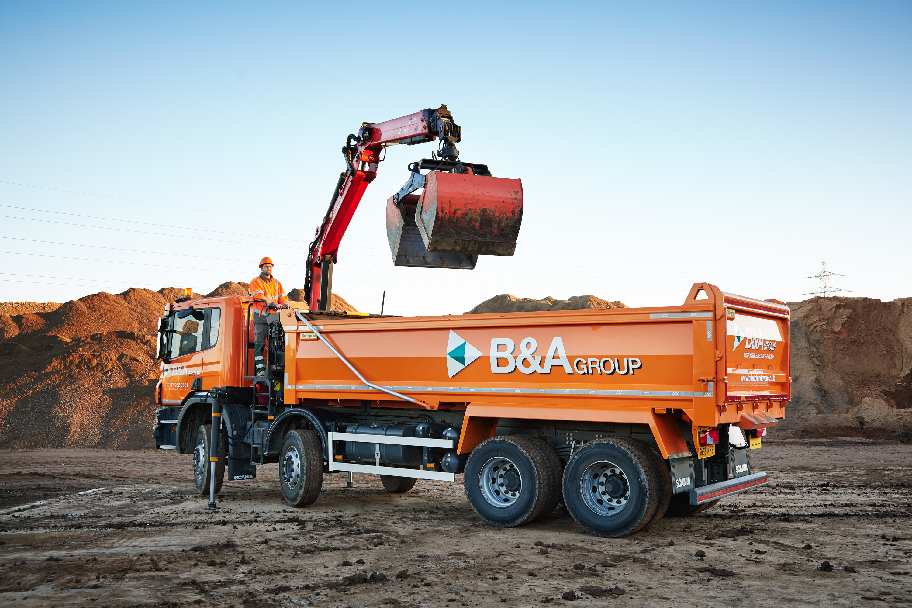 B&A Group grab truck