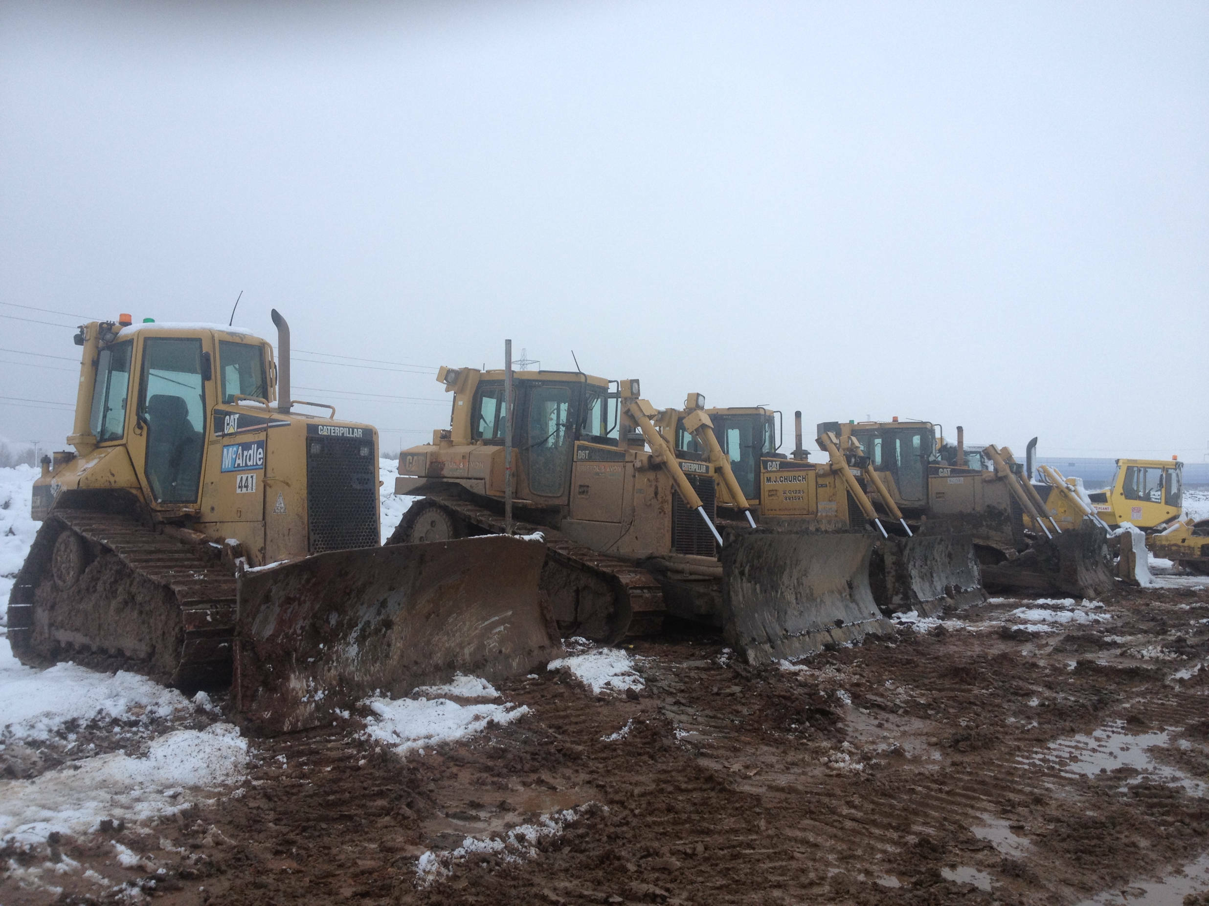 B&A group work vehicles in snow