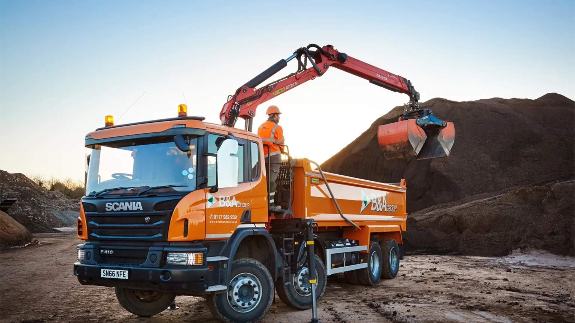 B&A Group grab lorry
