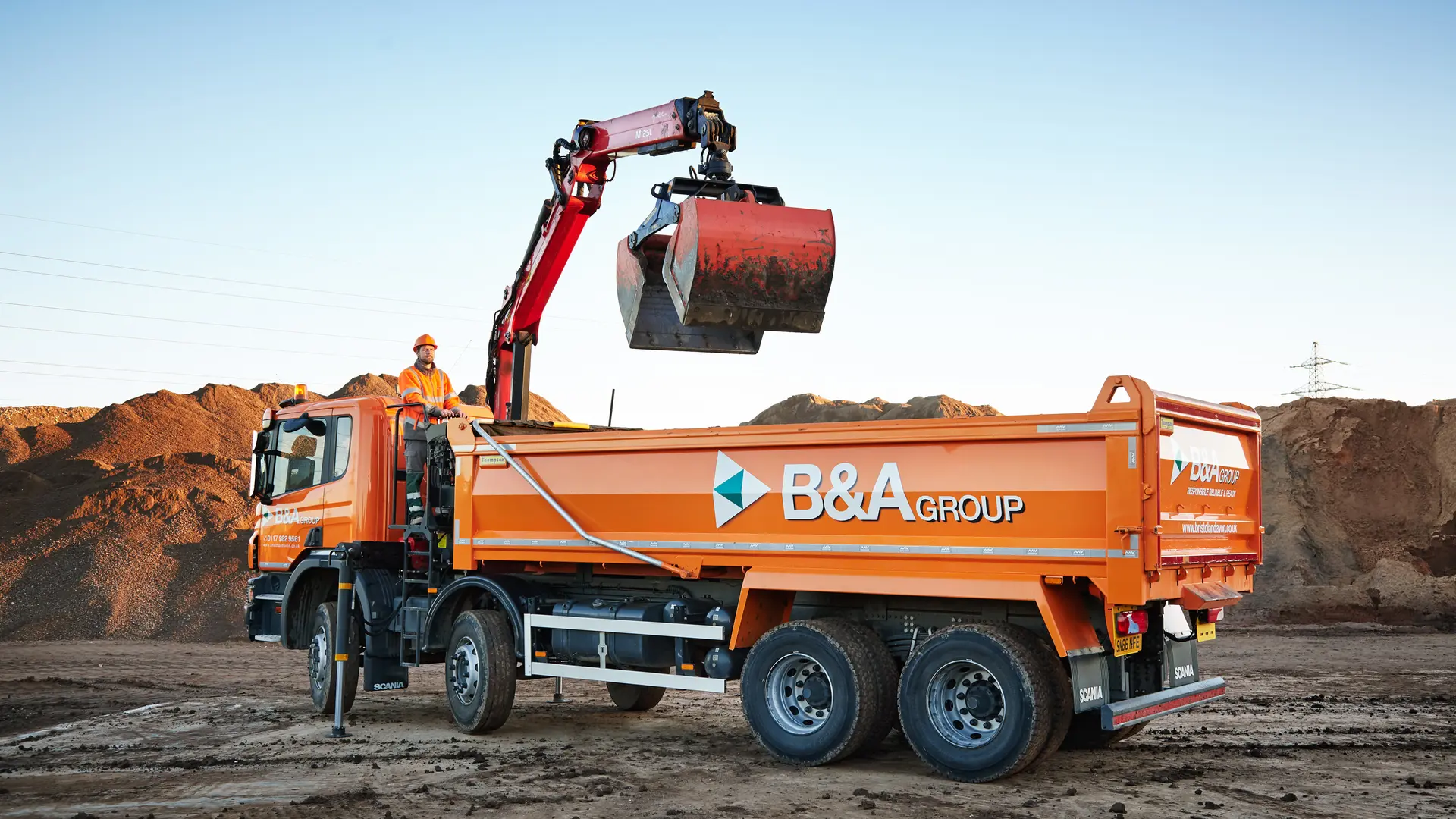 B&A Group grab truck