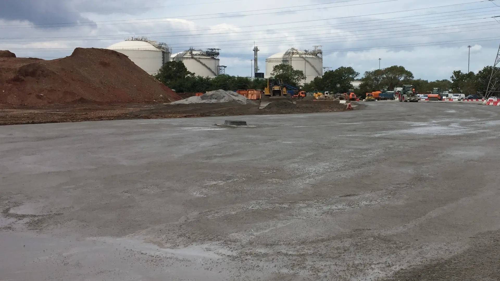 Completed cement stabilised road